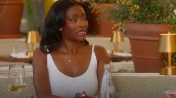 Mugler Ribbed Midi Dress worn by Chelsea Lazkani as seen in Selling Sunset (S09E10)