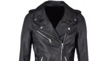 Women’s Asymmetrical Black Leather Biker Motorcycle Jacket