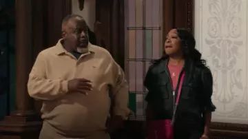 Lacoste Loose Fit Pique Sweatshirt worn by Calvin Butler (Cedric the Entertainer) as seen in Crutch (S01E01)