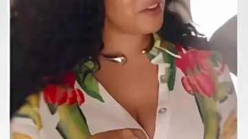 Real Housewives of Potomac S10 Angel Massie Button Down Shirt