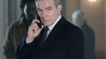 Max Beesley Hijack S02 Coat worn by Daniel O'Farrel (Max Beesley) in Hijack (S01)