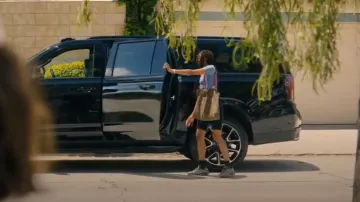 Fendi Century Leopard Print Canvas Tote Bag worn by Alani (True Whitaker) as seen in I Love LA (S01E01)