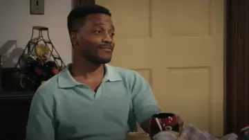 John Smedley Noah Polo en coton porté par Jake (Jermaine Fowler) comme on le voit dans Béquille (S01E04)