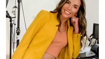 Jordan Harper The Today Show Abrigo amarillo de Jordan Harper en Today