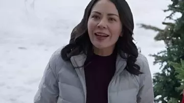Christmas on Duty Blair Birch Puffer Jacket worn by Blair Birch (Janel Parrish) as seen in Christmas on Duty