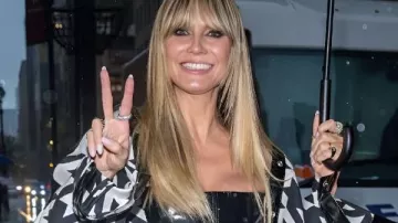 Heidi Klum NYC 2025 Halloween Party Jacket in Heidi Klum Battles Umbrella