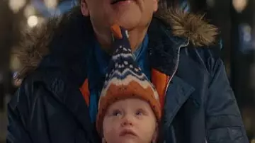 Man vs Baby Series Rowan Atkinson Blue Parka Jacket worn by Trevor Bingley (Rowan Atkinson) in Man Vs Baby (S01)