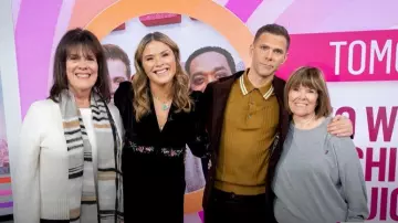 Rixo Emory Embroidered Velvet Gown worn by Jenna Bush Hager as seen in Today on November 3, 2025