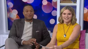 Brooks Brothers Linen Cable Knit Sweater worn by Craig Melvin as seen in Today on November 3, 2025