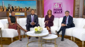 Jason Wu Cardigan Sweater Dress worn by Robin Roberts as seen in Good Morning America on October 29, 2025