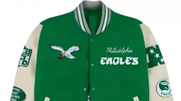 Veste GOLF WANG Kelly Green Philadelphia Eagles Letterman Full-Snap pour homme