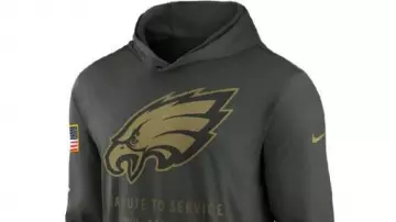 Philadelphia Eagles 2025 Salute To Service Hooded Pullover worn by Nick Sirianni in Philadelphia Eagles Salute to Service