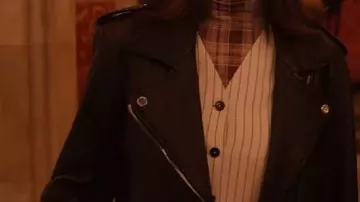 Pinstripe Vest worn by Mabel Mora (Selena Gomez) in TV Series Only Murders In The Building S05