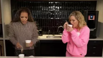 Tanya Taylor Lexia Wool Feather Sweater worn by Sunny Hostin as seen in The View on October 31, 2025