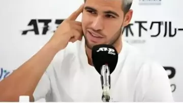 White T-Shirt worn by Carlos Alcaraz in ATP Japan Open 2025