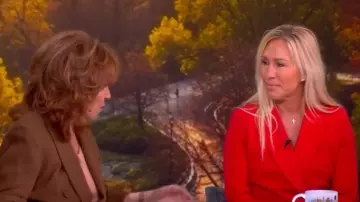 Favorite Daughter The Suits You Blazer worn by Marjorie Taylor Greene as seen in The View on November 4, 2025