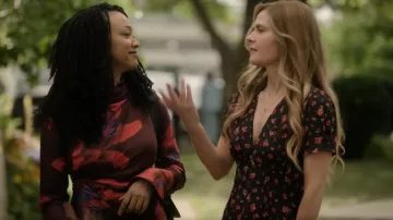Mango Midi Floral Dress worn by Supt. Sarah Silver (Maggie Lawson) as seen in Boston Blue (S01E01)