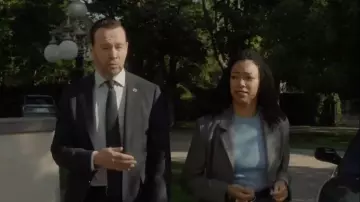 Babaton Standout Blazer worn by Det. Lena Silver (Sonequa Martin-Green) as seen in Boston Blue (S01E02)