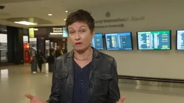 Zadig&Voltaire Liams Leather Jacket worn by Stephanie Gosk as seen in Today on November 3, 2025