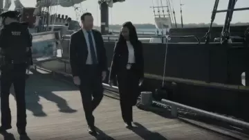 Theory Wide Leg Pants worn by Det. Lena Silver (Sonequa Martin-Green) as seen in Boston Blue (S01E03)