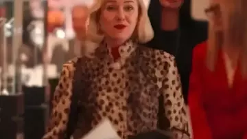 All’s Fair 2025 Liberty Ronson Leopard Jacket worn by Naomi Watts as seen in All's Fair