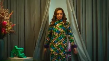 Zara Sequin Maxi Dress worn by Molly Novak (Maya Rudolph) as seen in Loot (S03E05)