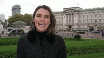 Jigsaw Wool Coat worn by Molly Hunter as seen in Today on November 4, 2025