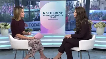 Veronica Beard Miller Dickey Jacket worn by Katherine Schwarzenegger as seen in Today on November 4, 2025