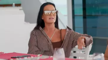 Staud Sandbar Top worn by Lisa Barlow as seen in The Real Housewives of Salt Lake City (S06E08)