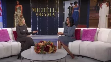 Gianvito Rossi Sofia D''Orsay Pumps worn by Michelle Obama as seen in Today with Jenna & Friends on November 4, 2025