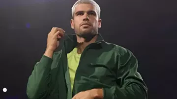 Rolex Paris Masters 2025 Green Jacket worn by Carlos Alcaraz