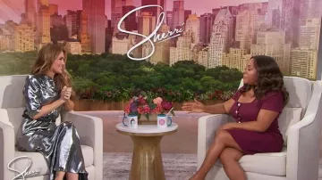 Karl Lagerfeld Vestido de línea A de tweed de punto adornado usado por Sherri Shepherd como se ve en Sherri el 4 de noviembre de 2025