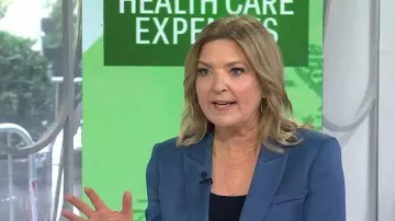 Veronica Beard Long & Lean Dickey Jacket worn by Christine Romans as seen in Today on November 5, 2025