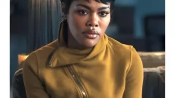 All’s Fair S1 Teyana Taylor Sweat-shirt asymétrique jaune