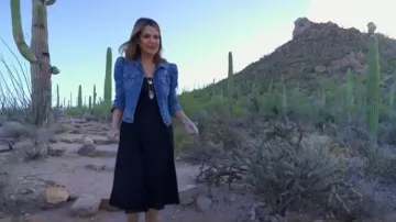 Veste en jean Retrofete Ada portée par Savannah Guthrie comme on le voit dans Today le 5 novembre 2025