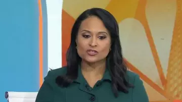 Hobbs Scarlett Button Front Jacket worn by Kristen Welker as seen in Today on November 5, 2025