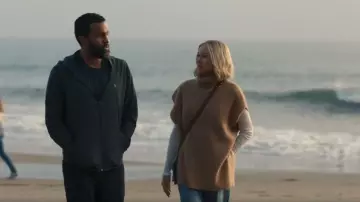 James Perse Waffle Knit Funnel Neck Tunic worn by Liberty Ronson (Naomi Watts) as seen in All's Fair (S01E02)