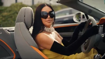 Swarovski Constella Choker Round worn by Allura Grant (Kim Kardashian) as seen in All's Fair (S01E02)