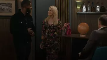 AFRM Ronica Skirt in Dusted Floral worn by Vanessa McBride (Lauren Buglioli) as seen in Beyond the Gates (S01E155)