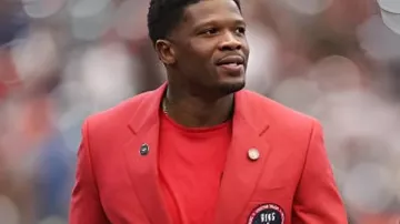 Andre Johnson Ring of Honor Red Blazer in Andre Johnson is in the ring of honor & got his red jacket