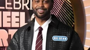 Celebrity Wheel Of Fortune S6 Big Sean Woven Leather Jacket