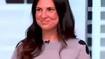 Honor Elliott Floral Sleeve Grey Sweater worn by Honor Elliott as seen in The View