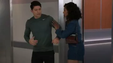 Sandro Denim Shorts with Leather Details worn by Kat Richardson (Colby Muhammad) as seen in Beyond the Gates (S01E156)