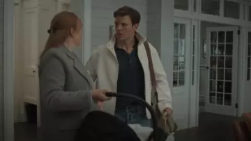 Dockers Cotton Blend Barracuda Men's Jacket worn by Peter (Jake Lacy) as seen in All Her Fault (S01E02)