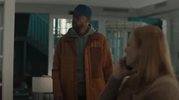 Stone Island Compass Quilted Jacket worn by Colin (Jay Ellis) as seen in All Her Fault (S01E02)