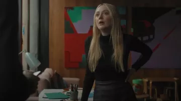 Scanlan Theodore Crepe Knit Crew Neck Sweater worn by Jenny Kaminski (Dakota Fanning) as seen in All Her Fault (S01E02)