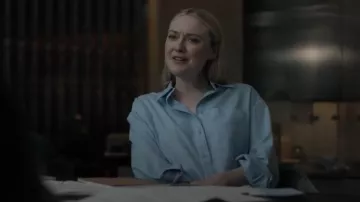 Witchery Cotton Oxford Shirt worn by Jenny Kaminski (Dakota Fanning) as seen in All Her Fault (S01E06)