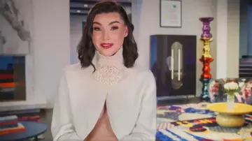 Alaia Cut Out Cashmere Blend Jumper worn by Bronwyn Newport as seen in The Real Housewives of Salt Lake City (S06E08)