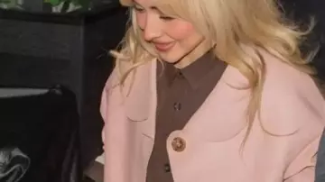 New York City 2025 Pink Jacket worn by Sabrina Carpenter