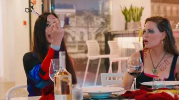 Mugler Asymmetrical Pierced Dress worn by Angie Katsanevas as seen in The Real Housewives of Salt Lake City (S06E08)